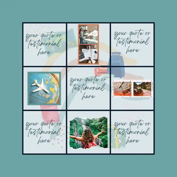 canva instagram puzzle feed