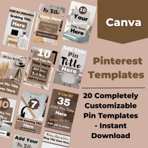 pinterest pin templates