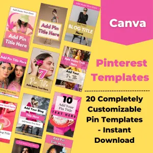 Pinterest pin templates