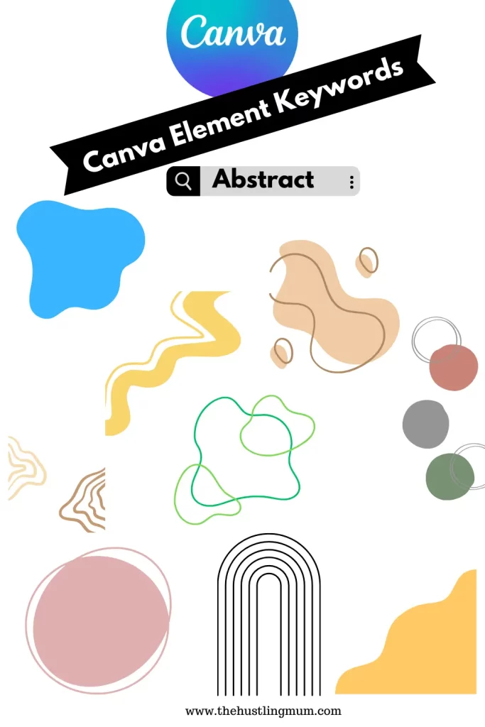 canva element keywords for abstract elements