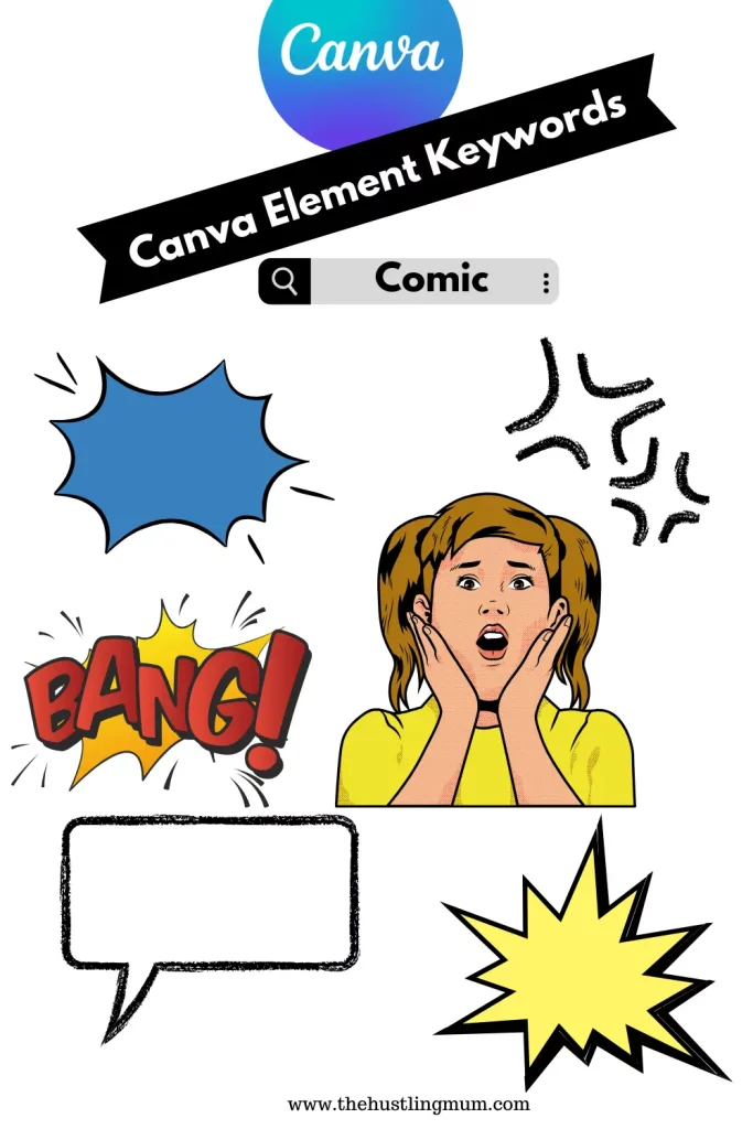 comic book illustrations element keywords