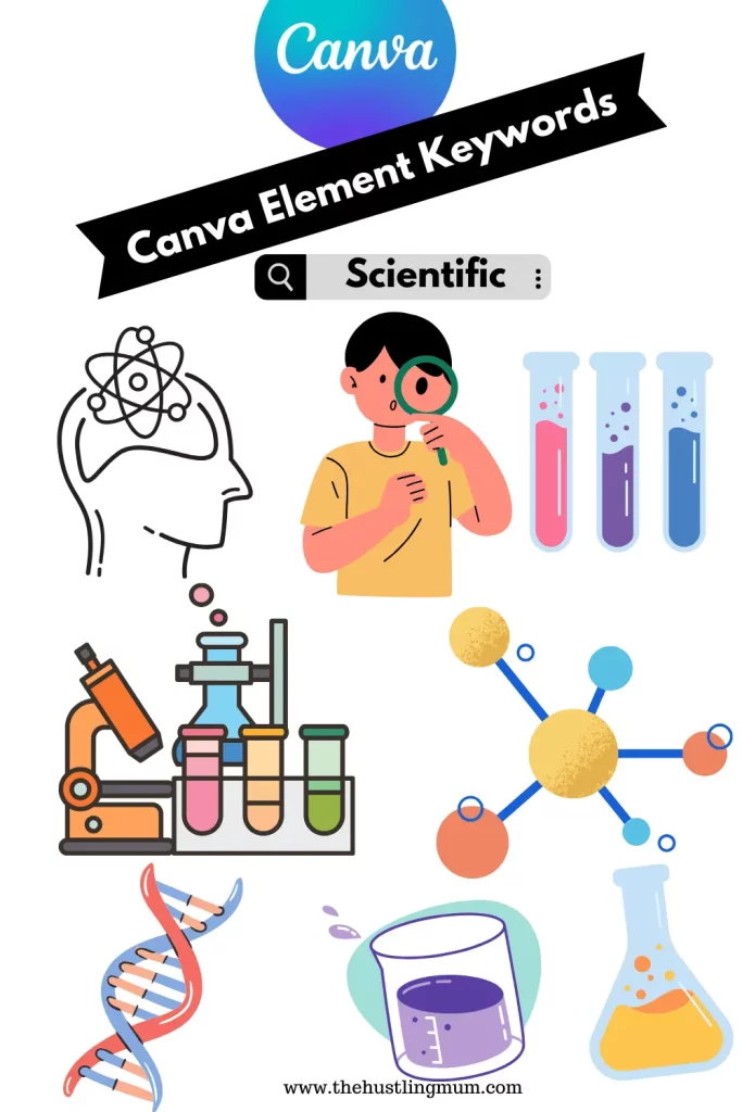 scientific canva elements