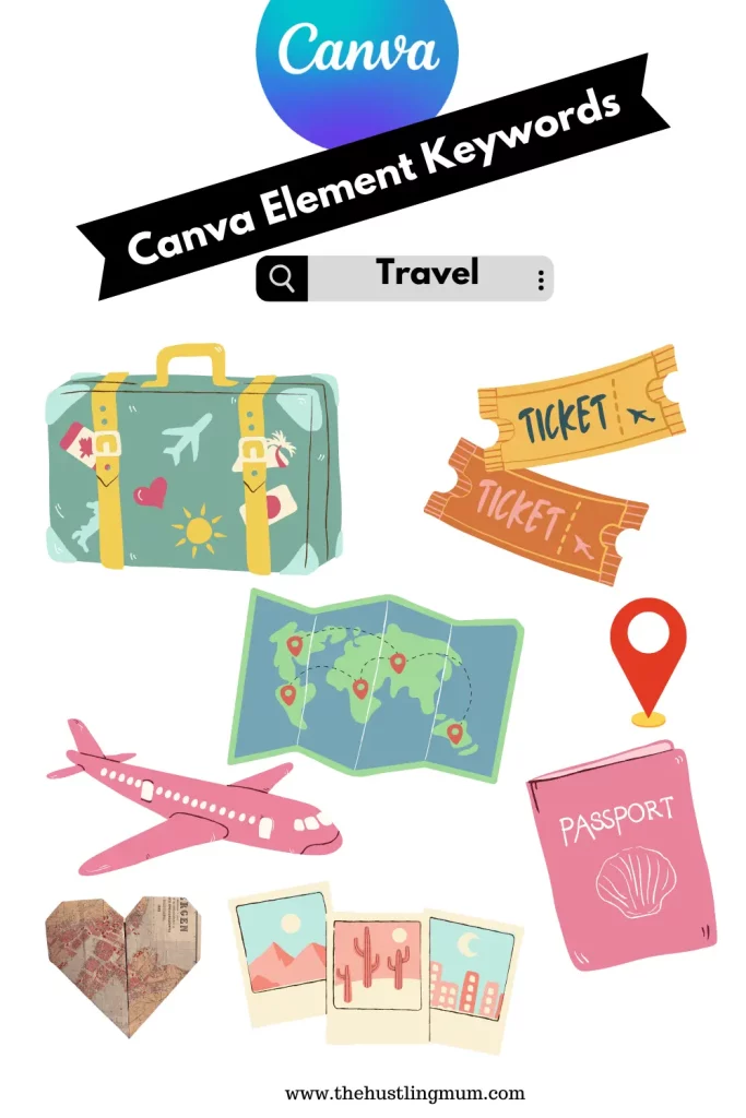 travel element for canva