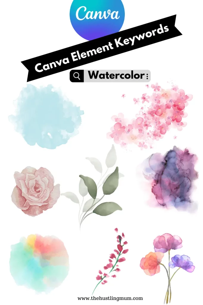 watercolor elements